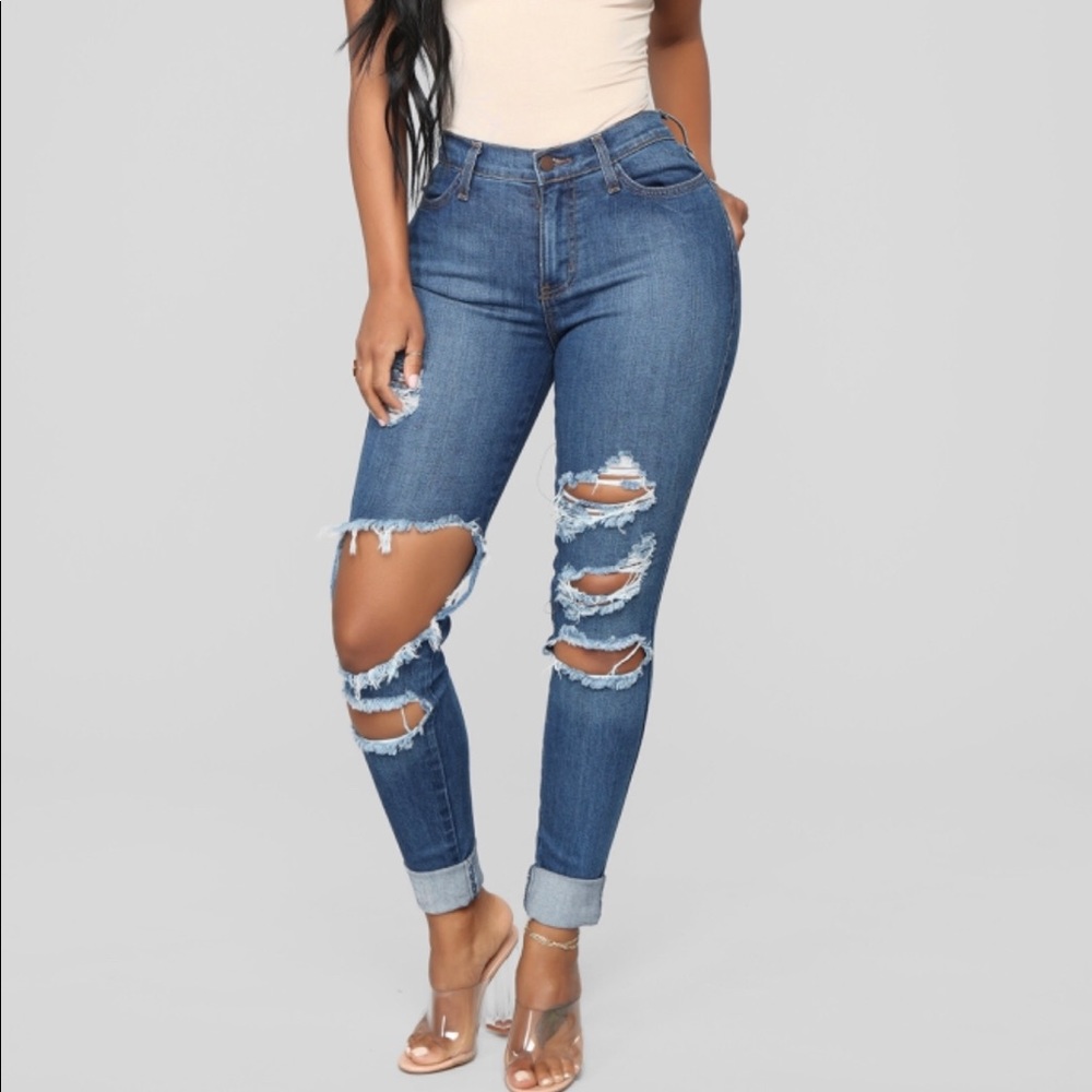 Fashion Nova Beach Bum Jeans